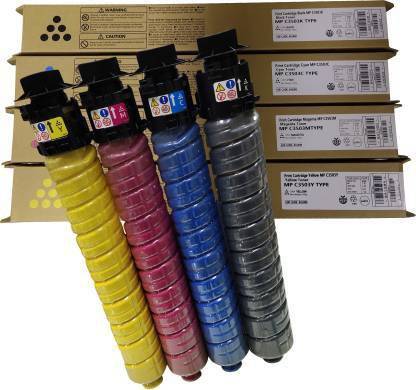 verena MPC 3503 COPIER TONER CARTRIDGE COMPATIBLE FOR USE IN Lanier MPC3003 , Lanier MPC3004 , Lanier MPC3503 , Lanier MPC3504 , Ricoh MP C3003 , Ricoh MP C3004SP , Ricoh MP C3503 , Ricoh MP C3504SP , Savin MPC3003 , Savin MPC3004 , Savin MPC3503 , Savin MPC3504 Black + Tri Color Combo Pack Ink Toner