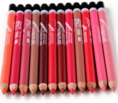 Lecherous Super Matte Lipliner pack of 12 (Matte Girl)