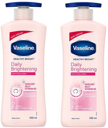 Vaseline DAILY BRIGHTENING EVEN TONE LOTION COMBO 2 [PACK OF ] 400ML*2=800ML