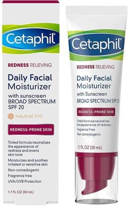 Cetaphil Redness Relieving Daily Facial Moisturizer SPF 20, 50ml