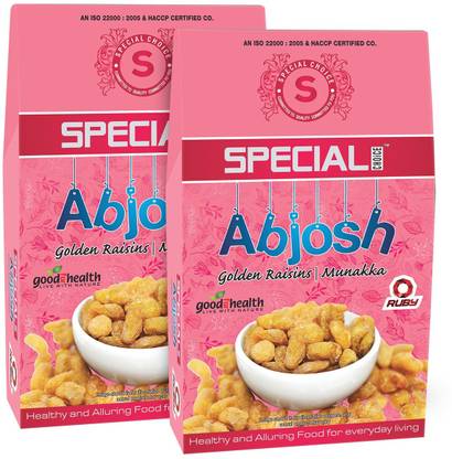 special choice Abjosh Ruby (Munakka/ Golden Raisins) 250g x 2 Raisins