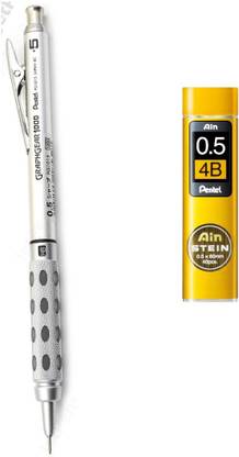 PENTEL Graphgear 1000 Drafting Pencil - 0.5 mm with spare 4B Lead Tube Pencil