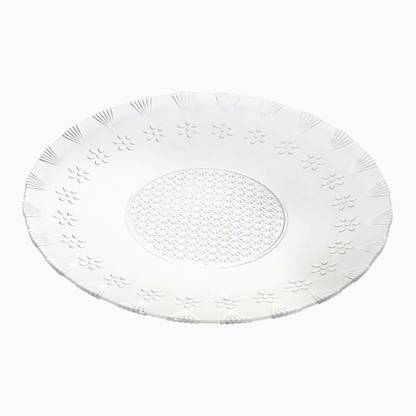 Yera Yellow Mint Leave Printed Plate Dinner Plate