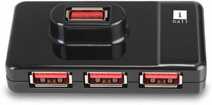 iball Piano 430 4 Port USB Hub Laptop Accessory