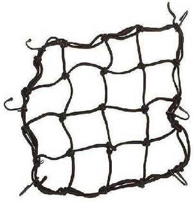 Bullkartzone Strong Black Bungee Cargo Net for Royal Enfield Bike And Other Bikes Vehicle Cargo Net