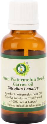 R V Essential Pure Watermelon Seed Carrier Oil 15ml- Citrullus Lanatus (100% Pure and Natural Cold Pressed)