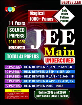 Undercover IIT JEE Mains Previous Years Solved Papers From 2010-2020, Total 41 Papers Based On Latest Exam Pattern, India's First 1000+ Magical Pages JEE Book, Free E-Book & JEE Online Test Series