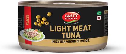 Tasty Nibbles Light Meat Canned Tuna Flakes In Extra Virgin Olive Oil Sea Foods