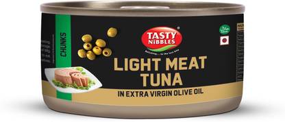 Tasty Nibbles Light Meat Canned Tuna Chunks In Extra Virgin Olive Oil Sea Foods
