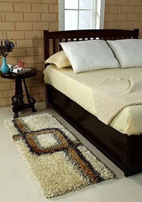 Maulshree Beige Polyester Runner