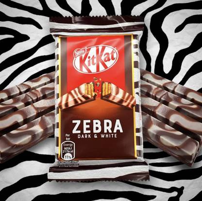 NESTLE KitKat Zebra Dark & White Chocolate Imported 42g Bars