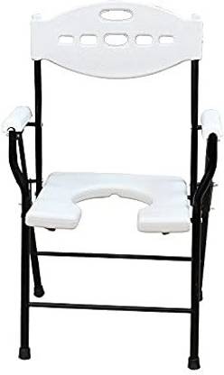 MUBBA Bedside Toilet chair for patients and old age Commode Shower Chair