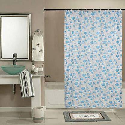 Flipkart SmartBuy 210 cm (7 ft) PVC Semi Transparent Shower Curtain Single Curtain