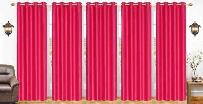 Mclimb 213.42 cm (7 ft) Polyester Semi Transparent Door Curtain (Pack Of 5)