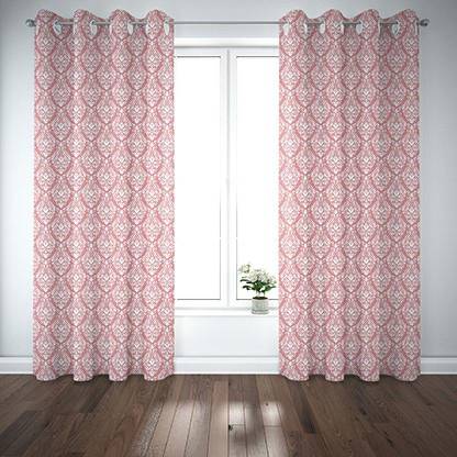 Ixora Decor 220 cm (7 ft) Cotton Semi Transparent Door Curtain Single Curtain