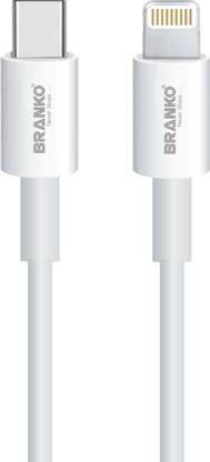 Branko USB Type C Cable 1 m X10 Type C To Lightning PD Cable