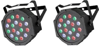 quality21 Dj Lights APR LIGHT 18 Leds Dmx 512 pack of 2 Rgb Color Mixing Wash Par Light For Disco Diwali Christmas Wedding Party Show Live Concert Stage Lighting Disco Ball Set Disco Ball Set Disco Ball Set