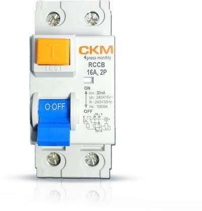 CKM 2-pole-16A-(30mA)-RCCB CM021630 MCB