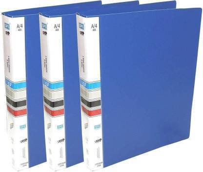 TITIRANGI 3 Pcs Ring Binder File for Documents,Projects & Certificates, A4 Size Tough & Durable A4 Size Ring Binder Box Board polypropylene A4