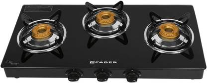 FABER Shine 300 CT Glass Manual Gas Stove
