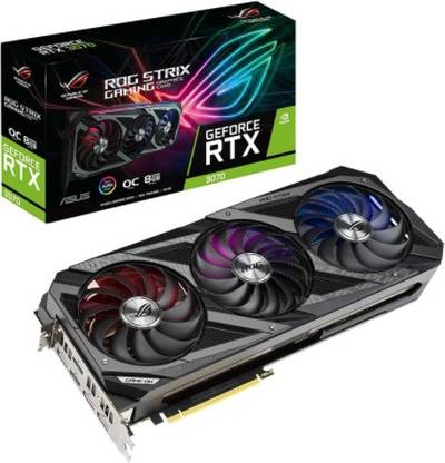 ASUS ?ROG-STRIX-RTX3070-O8G-GAMING GDDR6X 8 GB NVIDIA Chipset 300 bit 40000 MHz Graphics Card
