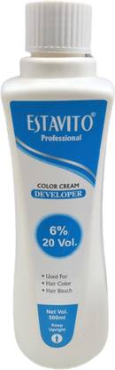 ESTAVITO Color Developer 20 VOL.(6 %) 500ml | used for Hair color & Hair Bleach | , WHITE