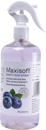 Maxisoft  (Gel) Blueberry Sanitizer Spray Bottle