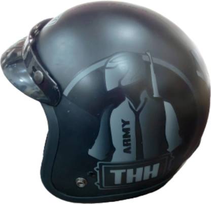 THH HELMETS FLY DECOR PUBG BLACK Motorbike Helmet