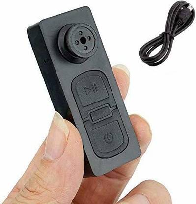SIOVS Spy Button Hidden Camera Hidden Portable Video and HD Audio Recording Button Device, Hidden Button Security Cam, Secret Digital Video Recording Gadget Spy (Black) Spy Camera