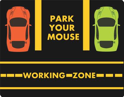 KING GIRI MOUSE PARKING PRINTED MOUSE PAD Non Slip Base Mousepad