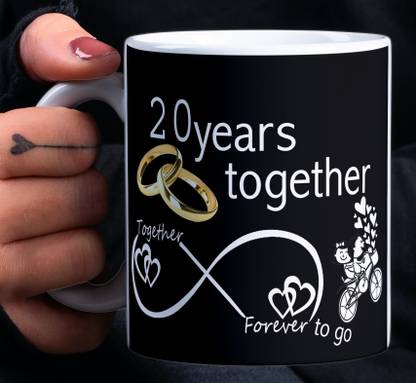 Rosemelt Happy 20th Marriage Anniversary 20 year love " Twenty Wedding Anniversary Gift For Him And Her" "20th Year Relationship mug" "20Year Love Celebration" "Best Anniversary Gift" 20th Anniversary For Husband Wife. Ceramic Coffee Mug