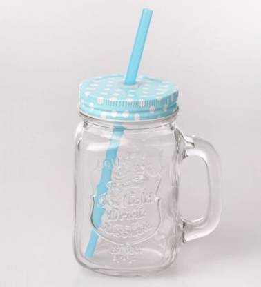 SAVORADE cute stylish trendy soft drink,juice,milk mugs for home,restaurant,hotels Glass Mason Jar
