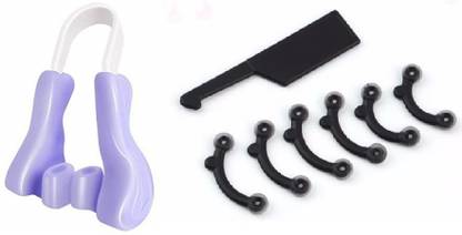 Frackson Combo 3D Nose up & Purple Nose Up Clip Shaping Lifting Bridge Straightening Nose Up Beauty Clip High Lifting Clipper Correction Shaper For Shaping Beauty Tool ( Pack of 2) Nose Shaper