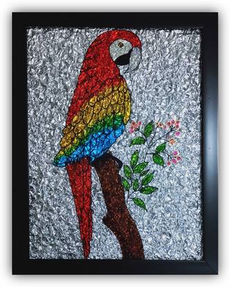 craftedart Glass Painting Glass Print 18.8 inch x 13.7 inch Painting