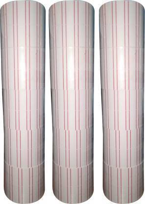 greengrow WHITE COLOUR PRICE LABEL ROLL 30 ROLLS x 600 LABELS Self Adhesive Paper Label Self Adhesive Paper Label Self-adhesive Paper Label