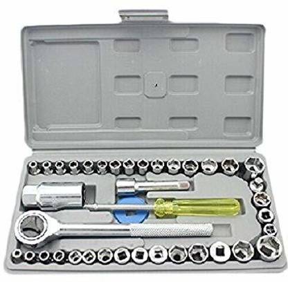K.E Tool Kit and Screwdriver and Socket Set Automobile Motorcycle Tool Box Hand Tool Kit