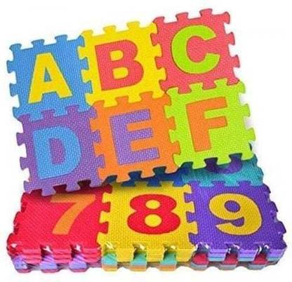 KOKEE TOYS Educational & Learning Eva Mats Puzzle for kids with alphabets & numbers