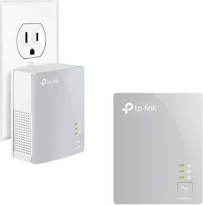 TP-Link AV600 Powerline Ethernet Adapter(TL-PA4010 KIT)- Plug&Play, Power Saving, Nano Powerline Adapter, Expand Home Network with Stable Connections Wireless Router 2.1 GHz 100 Mbps Wifi Speed Single Band Both (Ethernet and ADSL)