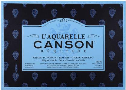 Canson Héritage Cotton 300 GSM Rough Drawing Sketch Pad