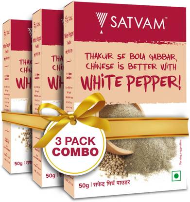 Satvam White Pepper (Pack of 3)|