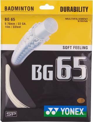 YONEX BG 65 0.7 Badminton String - 10 m