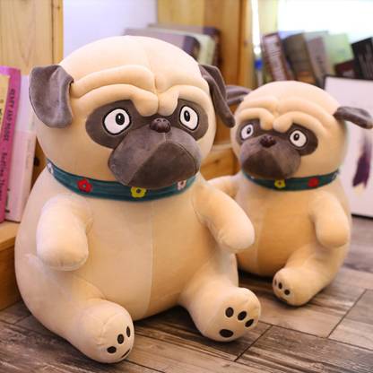 Cherubs Large Size Super Soft Huggable Pug Dog Soft Stuffed Plush Toy  - 55 cm