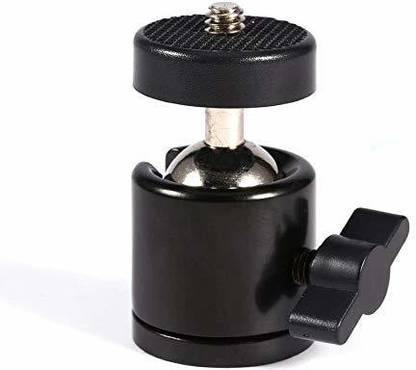 TOPERO Mini Ball Head 1/4"ScrewTripod Ball Head dslr camera (Black, Supports Up to 1500 g) Monopod Kit, Monopod, Tripod, Tripod Kit, Tripod Ball Head, Tripod Bracket, Tripod Clamp