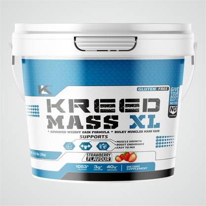 KREED LABZ MASS XL Advanced Weight Gain Supplement (Flavour - Strawberry)