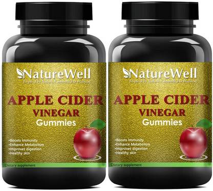 Naturewell Apple Cider Vinegar Gummies | ACV| The Mother Pro(PK 2)