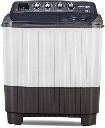 Voltas Beko by A Tata Product 7 kg Semi Automatic Top Load Washing Machine Grey, White