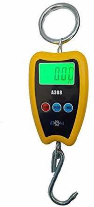 MM JUNCTION 200kg hanging weighing scale | Mini Crane scale | Electronic portable weight machine for luggage, agriculture, fishing and scrap | Digital multipurpose weighing scale | Batteries included Weighing Scale  (Orange) at Rs. 735