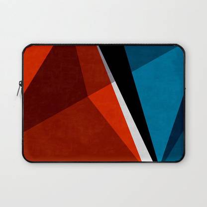 Crazy Corner Geometric Design Print 14 Inch Laptop Sleeve/Laptop Case Cover with Shockproof & Waterproof Linen On All Inner Sides (Made of Canvas with Ultra HD Print) - Gift for Men/Women Waterproof Laptop Sleeve/Cover