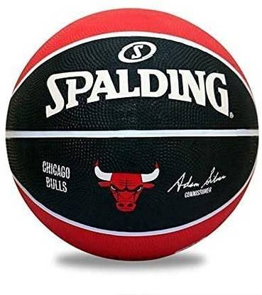 SPALDING Chicago Bulls Basketball Size 7 Basketball Combo Basketball without Air Pump Basketball - Size: 7