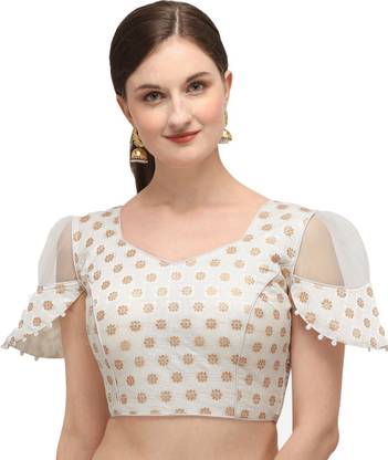 Women Sweetheart Neck Half Sleeve Blouse